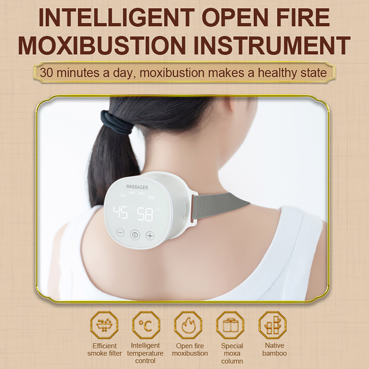 smokeless moxibustion instrument